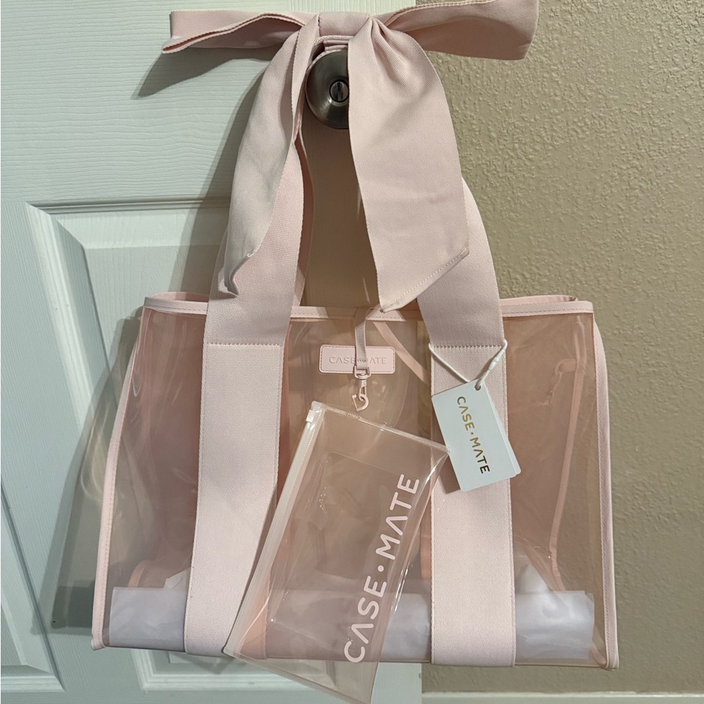 Case-Mate Pink Transparent Tote Bag